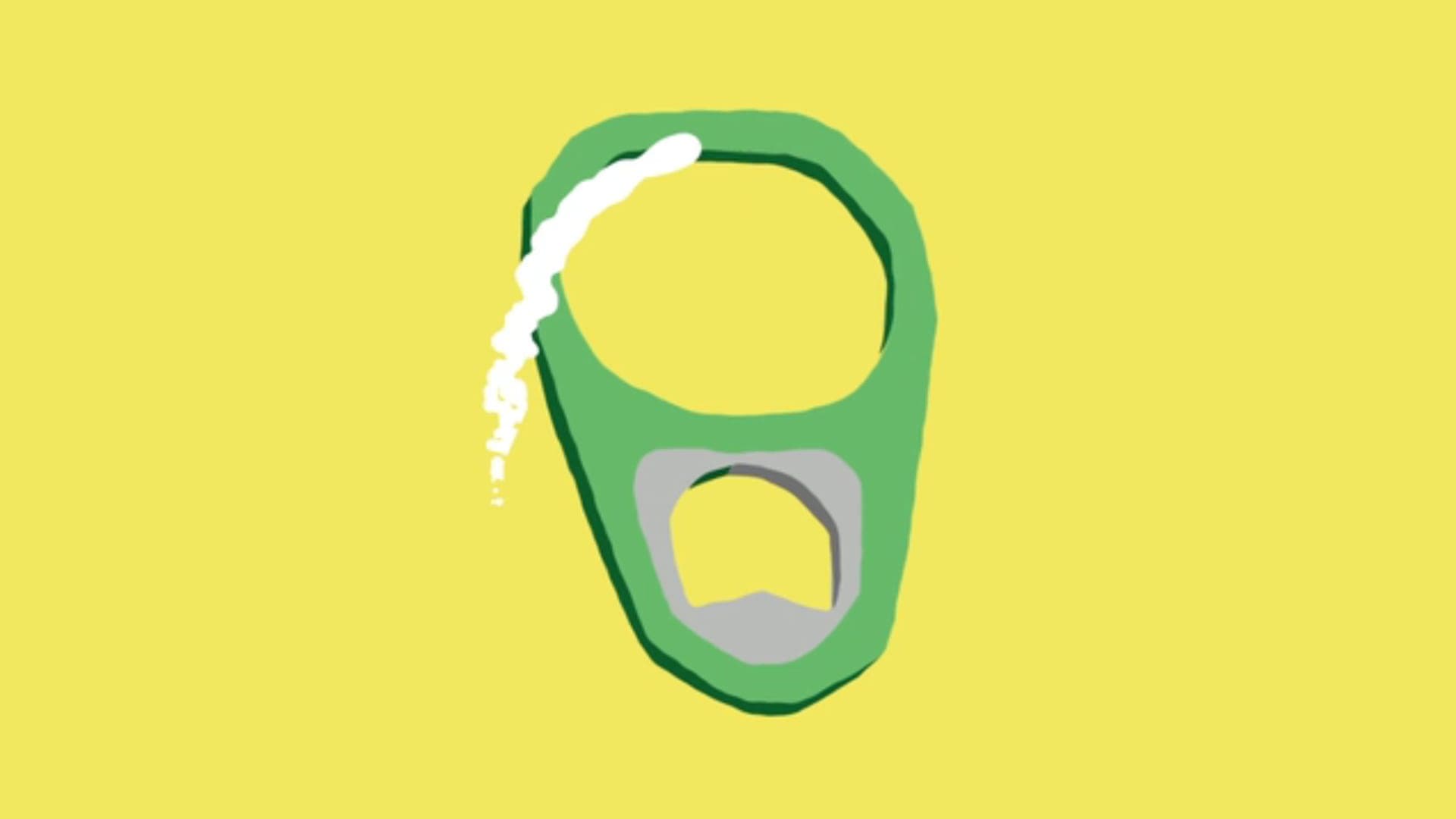 Animated drink can ring pull